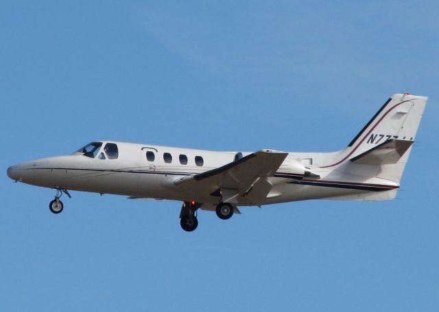 Cessna 500 Citation 1 (N777JJ) - At Shreveport Regional.