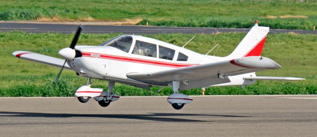 Piper Cherokee (N55139) - Piper Challenger landing at the Merced Regional Airport