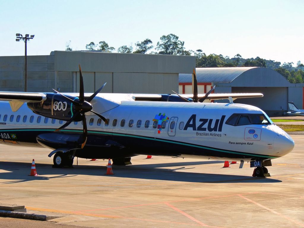 ATR ATR-72 (PR-AQA) - ATR 72-600 (cn 1052) AZUL - Linhas Aereas Brasileiras - Criciúma - Forquilhinha (CCM / SBCM), Brazil