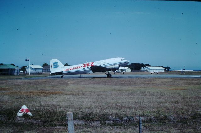 Douglas DC-3 (VH-MIN) - Setair DC3 on a weekend tour Flinders Island, circa 1977