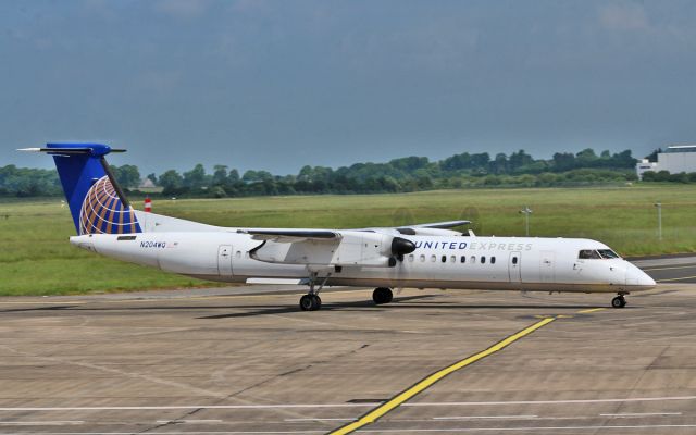 N204WQ — - united express dhc8 n204wq arriving in shannon 7/6/16.