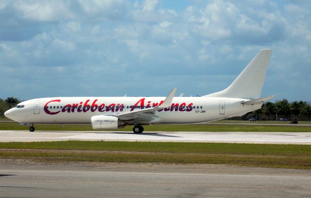 Boeing 737-800 (9Y-JMF) - 9Y-JMF now branded with Caribbean Airlines Livery