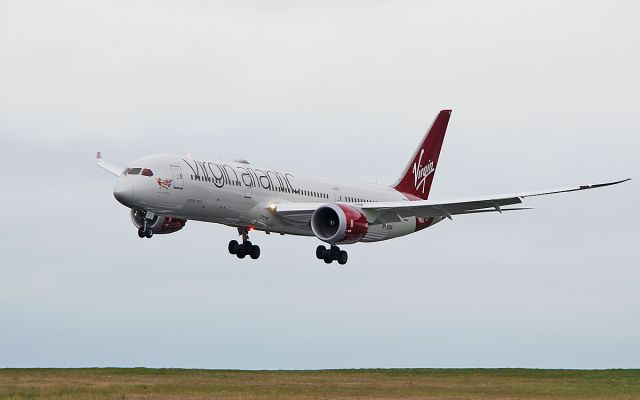 Boeing 787-9 Dreamliner (G-VDIA) - virgin b787-9 g-vdia landing at shannon for maintenance with lufthansa technik 14/4/19.