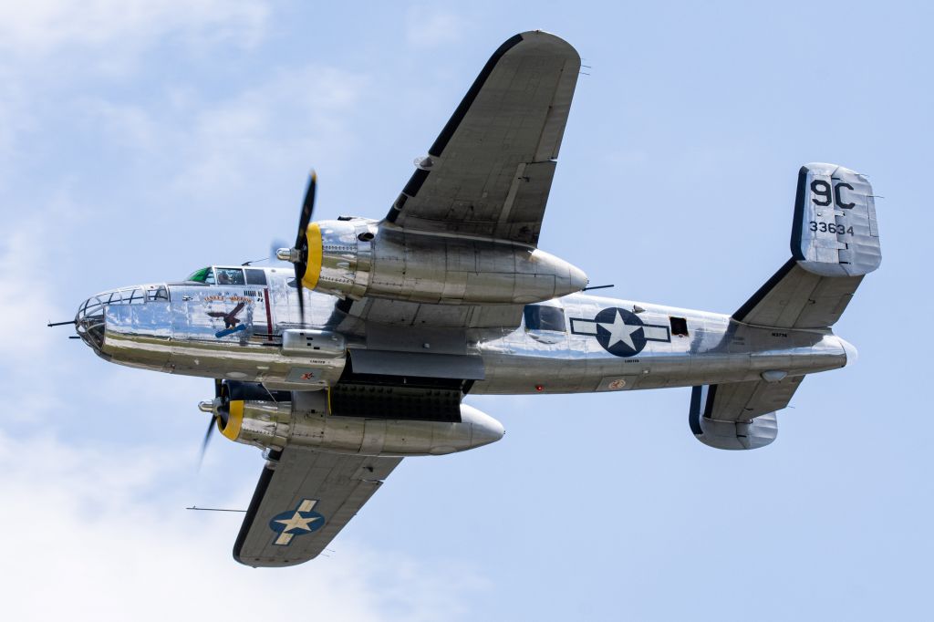 North American TB-25 Mitchell (N3774) - Owner: Yankee Air Museum, Bellevelle, Michiganbr /Airceaft: North American B-25D-35-NCbr /Serial Number: 43-3634br /Registration: N3774br /Delivery Date: December 17, 1943br /Photo Location: 2019 Toledo Airshow