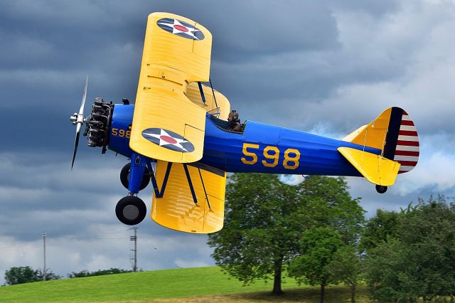 N81172 — - Boeing Stearman N2S-5 Kaydet "598" during the Meeting "RIO 2.2" in Ecuvillens (Switzerland) 