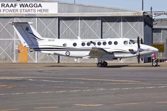 Beechcraft Super King Air 350 (A32437) - RAAF (A32-437) Beech King Air 350 at Wagga Wagga Airport.