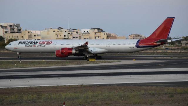 Airbus A340-600 (G-ECLD) - On landing RW13 at MLA inbound and outbound EZE ... URO689F / URO690