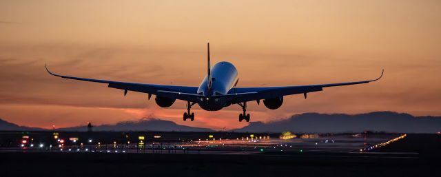 Airbus A350-1000 (G-XWBO) - One more, closer to touchdown - BA85 British Airways A350-1000 twilight arrival at YVR Airport - Vancouver