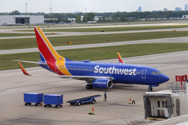 Boeing 737-700 (N7848A) - Flight 2400 from MDW (August 21st, 2019) 