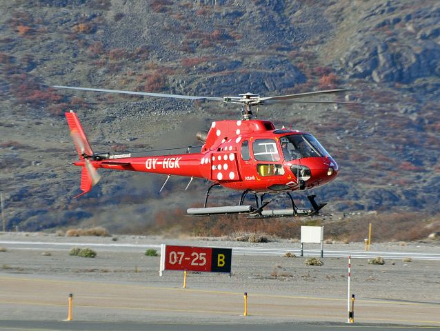 Eurocopter AS-350 AStar (OY-HGK) - Test flight