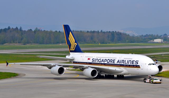 Airbus A380-800 (9V-SKN) - Pushback for the flight to Singapore as SQ345 - Im also in Instagram: @zuerichplanes