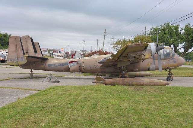 N939MM — - Grumman OV-1 Mohawk. Formerly 68-15939. Not actually at KBAK. But KBAK is closest airport. This aircraft sit's outside a antique store on US31 and I-65 in Edinburgh IN.