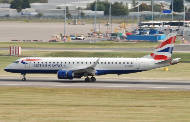 Embraer ERJ-190 (G-LCYM) - Taken from Freeport Carpark