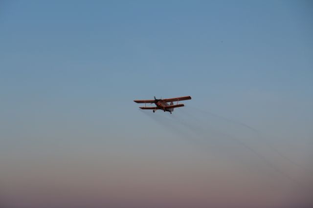 Antonov An-2 (LZ1405) - Spraying against mosquitoes over Kozloduy on 23.05.2016.