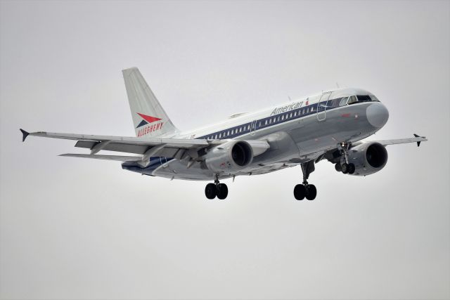 Airbus A319 (N745VJ) - Allegheny Heritage Jet landing 5-L on 02-02-21