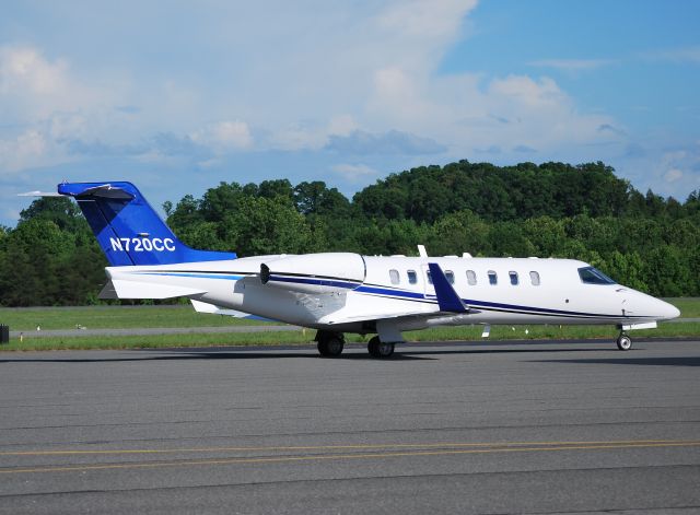 Learjet 45 (N720CC) - CARLISLE COMPANIES taxiing in at KJQF - 5/27/12