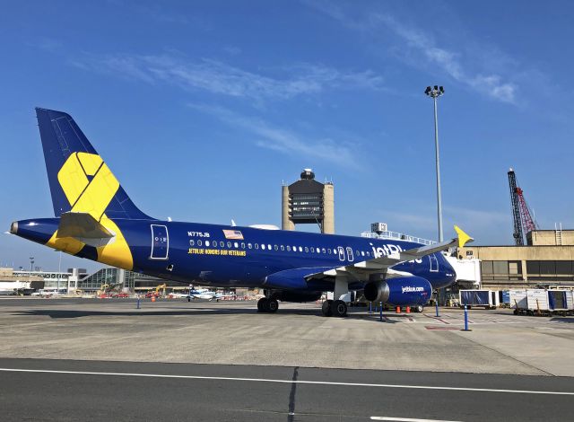 Airbus A320 (N775JB) - Vets in Blue special 06/23/2020