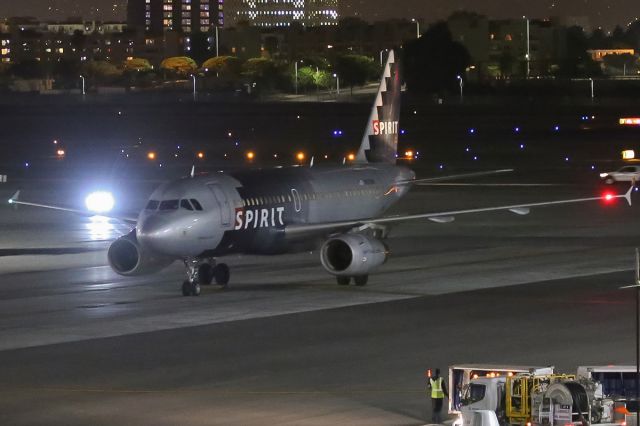 Airbus A319 (N529NK) - Taxiing after landing.