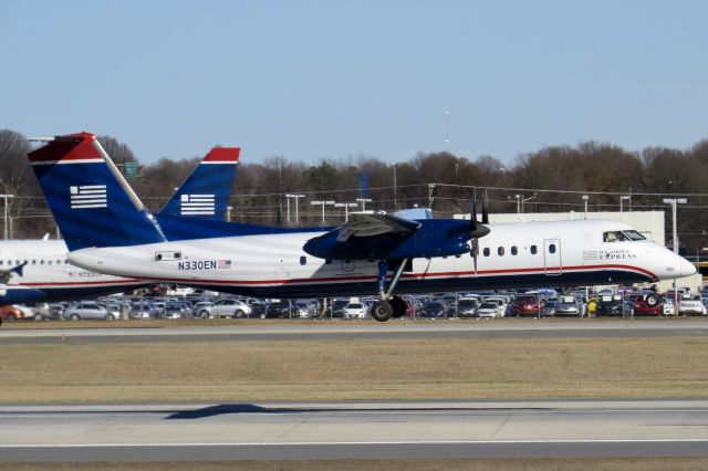 de Havilland Dash 8-300 (N330EN) - US Airways Express Dash 8-300 2/22/14