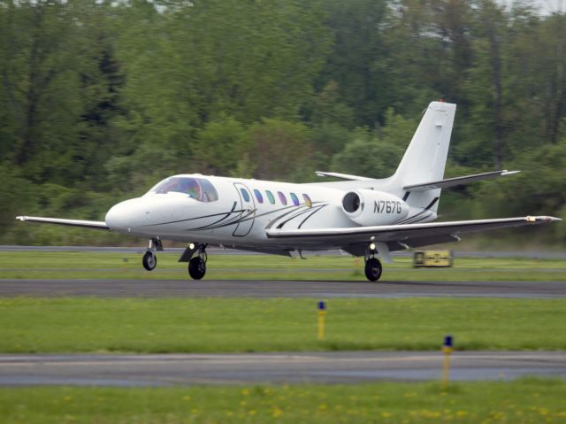 Cessna Citation II (N767G) - Take off runway 26. 17 MAY 2018.