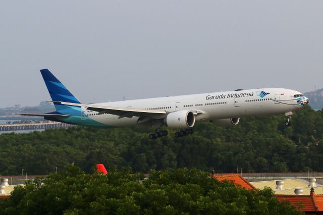 BOEING 777-300 (PK-GIJ) - "Ayo Pakai Masker" livery