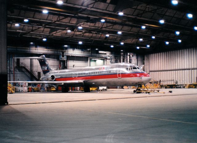 McDonnell Douglas DC-9-30 (N970VJ) -  US Air hangar BOS.