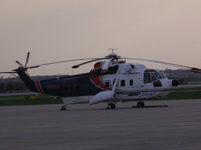 Sikorsky Sea King (C-FHCH) - 4-13-11 On the Silverhawk ramp at LNK