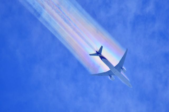 BOEING 777-300 (HS-TKO) - Thai Airways flight THA473 Boeing 777-300 overflying Toowoomba Queensland Australia 03 January 2015 inbound to Brisbane from Bangkok.