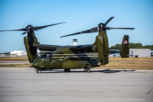 Bell V-22 Osprey — - HMX-1 departing KCAE