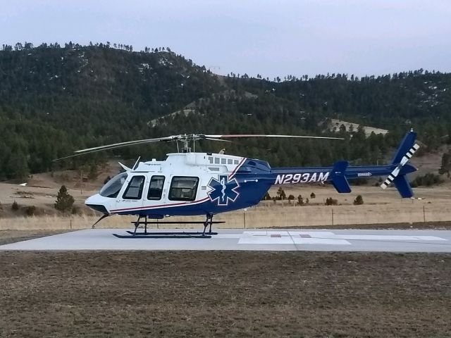 Bell 407 (N293AM) - Lifeflight ready to go near KHSR