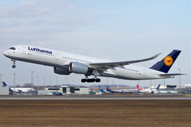 Airbus A350-900 (D-AIXG) - Airbus A350-941, Lufthansa, D-AIXG, EDDM Airport München Franz Josef Strauss, 19. Febr. 2019