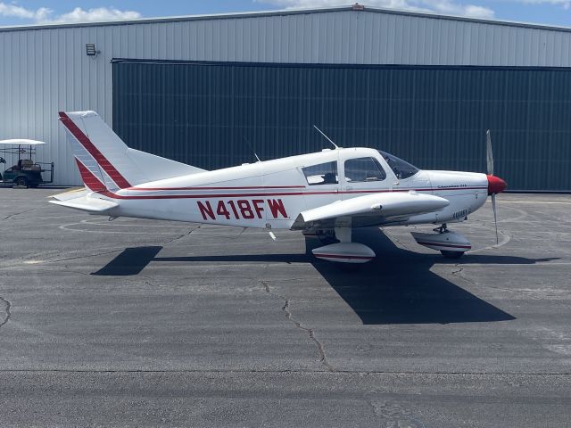 Piper Cherokee (N418FW) - Just before bringing her home at 6A2