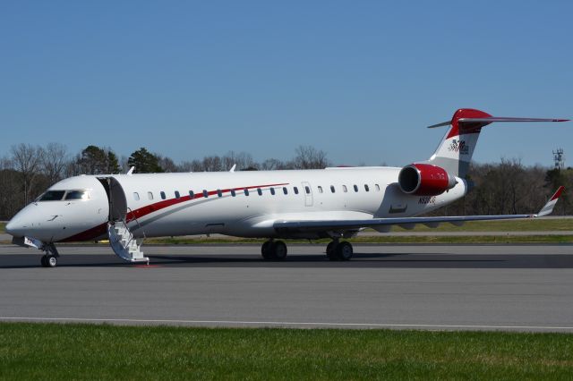 Canadair Regional Jet CRJ-700 (N520JG) - JOE GIBBS RACING INC at KJQF - 3/4/18