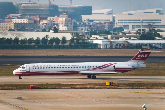 McDonnell Douglas MD-82 (B-28011) - Far Eastern Air's MD82 departure from ZSAM-19.1.22