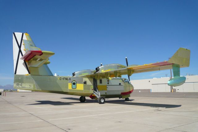 — — - On Bombardier ramp prior to paint