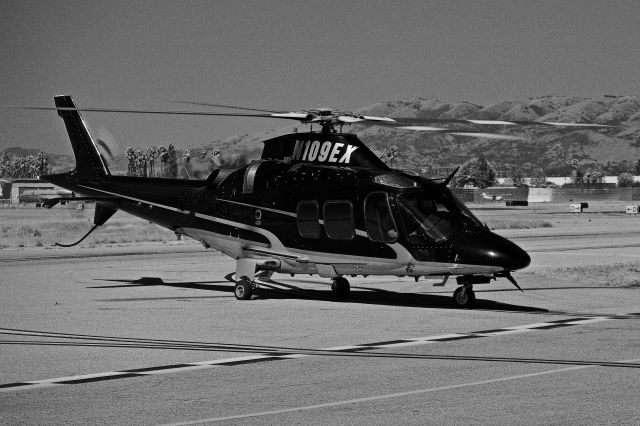 SABCA A-109 (N109EX) - N109EX on the ground at KVNY.