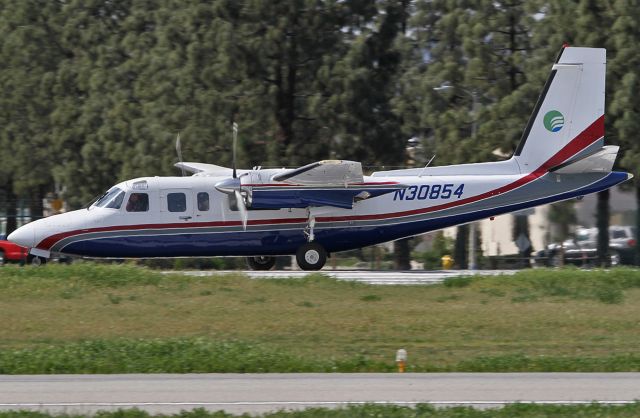 Rockwell Turbo Commander 690 (N30854) - Taking off from the Van Nuys Airport.