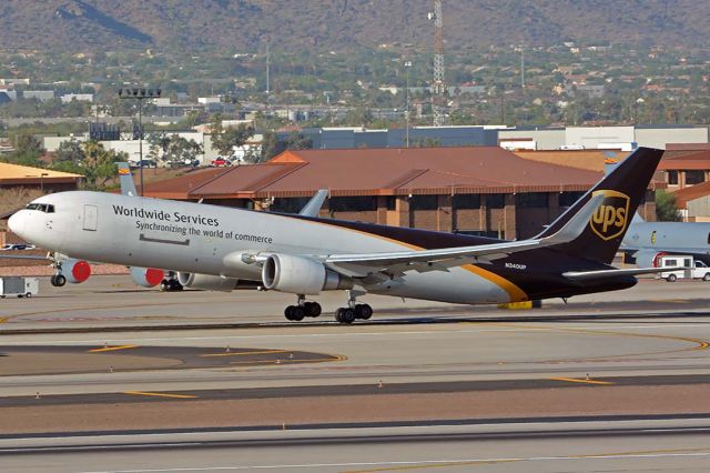 BOEING 767-300 (N340UP) - UPS Boeing 767-34AF N340UP at Phoenix Sky Harbor on June 21, 2018.