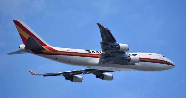 Boeing 747-400 (N782CK) - From my first time spotting from the Schiller Park Metra station, 5/10/18.