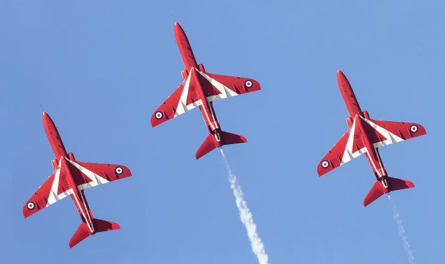 — — - Red Arrows over Jersey