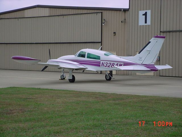 Cessna 310 (N3284M) - Parked on ramp