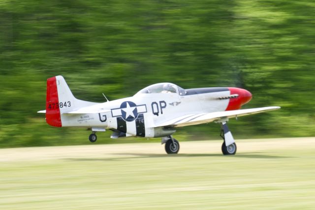 North American P-51 Mustang (SAI10601) - P-51D Mustang Red Nose . . . providing rides at Warbirds over the Beach in Virginia Beach, VA on Saturday, 16 May 2015.