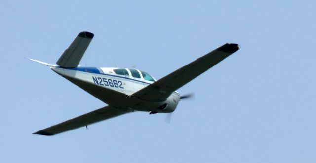 Beechcraft 35 Bonanza (N25662) - Shortly after departure is this 1973 Beechcraft V35B Bonanza in the Spring of 2023.