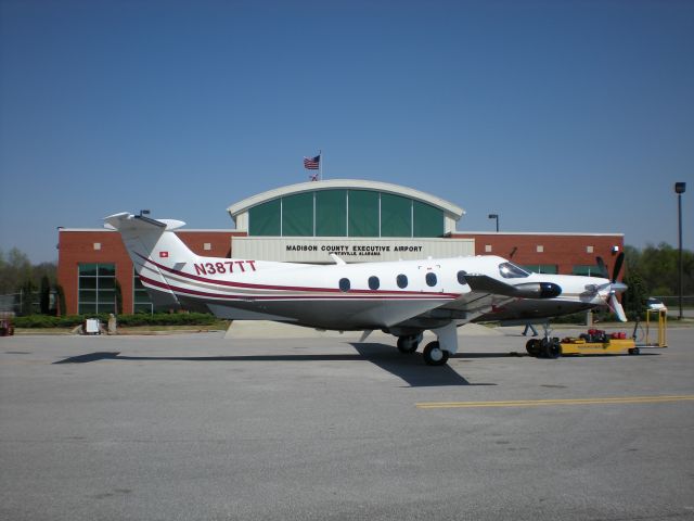 Pilatus PC-12 (N387TT) - PC12-NG at its home at Madison County Executive. Huntsville Al.