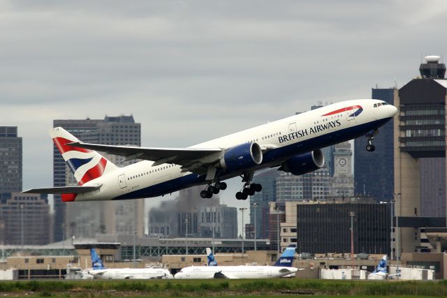 Boeing 777-200 (G-VIIX) - Sppedbird 29G Heavy departing for London