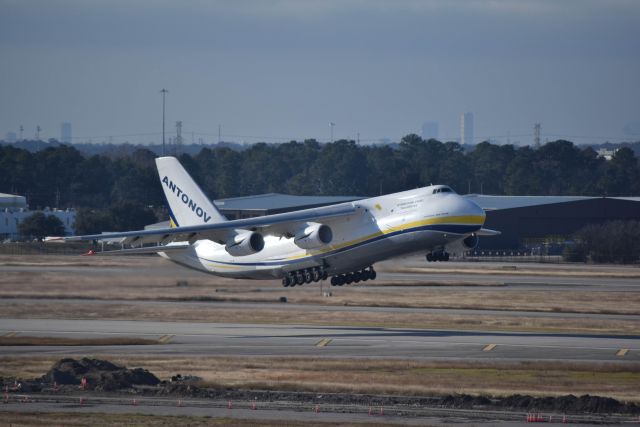 Antonov An-124 Ruslan (UR-82027) - 12/23/2018: Volga Dnepr Antonov AN-124 departing Bush Airport.