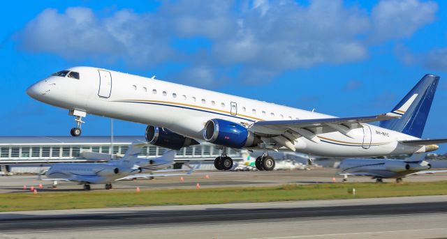 Embraer ERJ-190 (9H-NYC) - 9H-NYC departing St Maarten