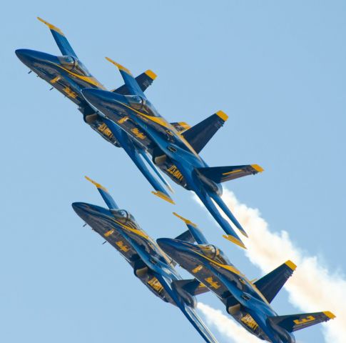 McDonnell Douglas FA-18 Hornet — - Blue Angels performing at the 2012 MCAS Miramar Air Show.