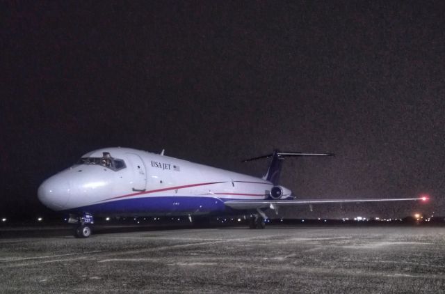 Douglas DC-9-10 — - A USA Jet Dc-9 on the terminal ramp