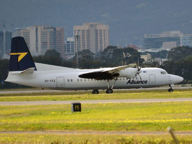 Fokker Maritime Enforcer (VH-FKZ) - On taxi-way heading for take off on runway 05. Thursday 12th July 2012.